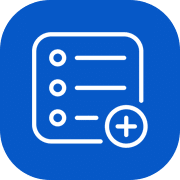 Blue list icon
