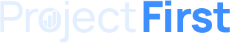 Project First White Logo